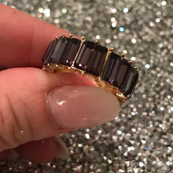 💜LAST ONE!💜 Deep Purple Baguette Stack Ring - Picture 5 of 5